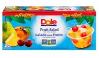 20-Pk Dole Lots-o-Cherries Fruit Salad, 107 mL