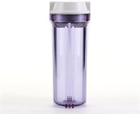 Hydronix 10" Clear Housing with White Flat Cap for