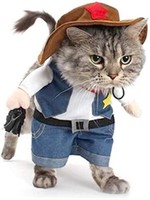 Nacoco M Cowboy Pet Costume with Hat, Medium