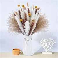 Lot of Natural Dried Pampas Grass, White Pampas