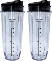 2Pk Blendin Cup with Sip N Seal Lids - Replacement