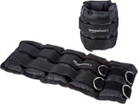 Basics Adjustable 5 Pound Ankle and Leg Weights,