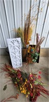 Artificial Flowers & Stand & Vase