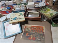 COLL OF VINTAGE FRAMES & PICTURES