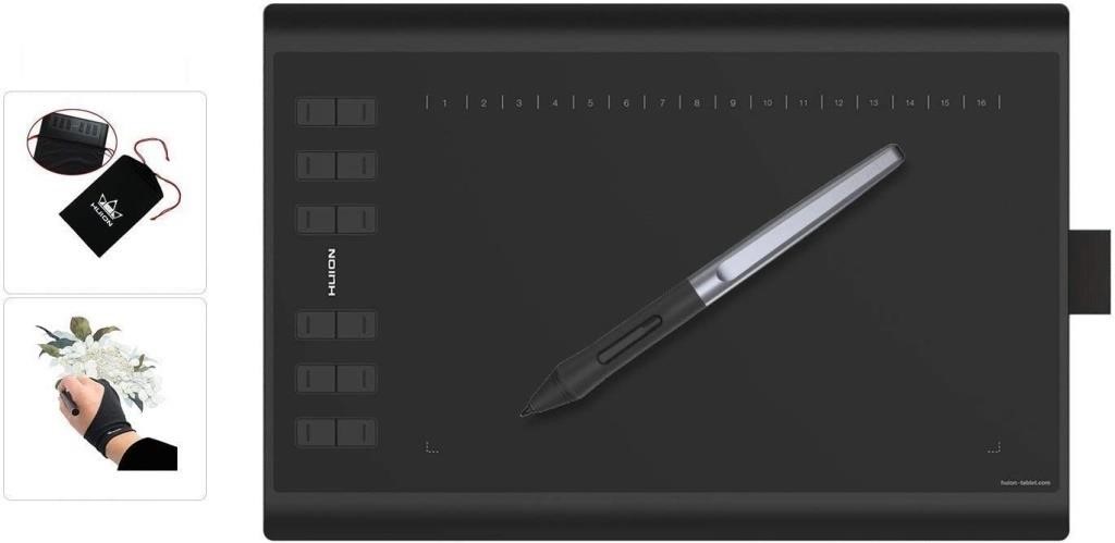 HUION Drawing Tablet Inspirory H1060P Graphics Tat