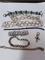 Lot of Silvertone Jewelry to Include Necklaces