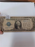1928 Silver Certificate One Dollar Bill w/
