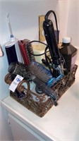 Basket of hair care goods