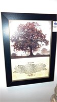 ‘Living Life’ poetry framed picture
