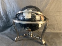 Large Black Onyx Tabletop Gem Globe