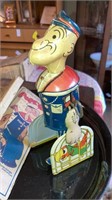Louis Marx Walking Popeye windup tin toy