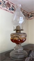 Antique peanut lamp oil lamp