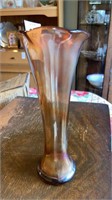 Carnival stretch glass vase 8-1/2’’ tall