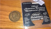 American revolution bicentennial medal 1776-1976