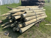 APPROX. 50 UNUSED FENCE POSTS