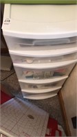 5 Drawer cabinet Sewing supplies