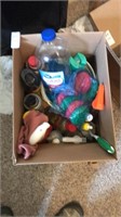 Box lot assorted cleaning supplies