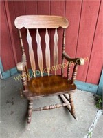 nice wooden rocking chair