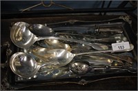 GREAT LOT SILVERPLATED LADELS, SERVERS