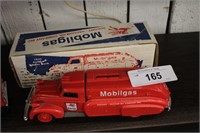 COLLECTIBLE MOBILGAS DIECAST BANK, ORIG BOX