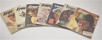 (7) 1940's TRUE Magazines