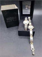 2 X Bid Sterling Ecclissi 8in Ladies Watches Face