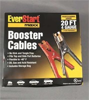 New 20 Foot Set Of Booster Cables