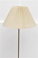 Brass Thin Floor Lamp w/Shade