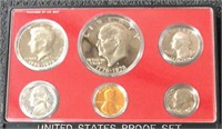 1975 S US Mint Proof Set -6 Coins w/ Ike Dollar