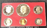 1978 S US Mint Proof Set -6 Coins w/ Ike Dollar