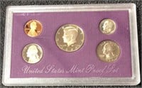 1989 S US Mint Proof Set -5 Coins