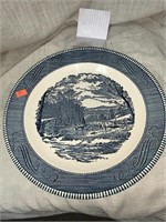10.5 " ROYAL CURRIER & IVES PLATE
