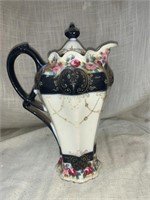 9.5 “ HAND PAINTED ANTIQUE COFFEE POT