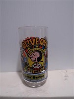 1982 POPEYES OLIVE OYL COLLECTORS GLASS NICE