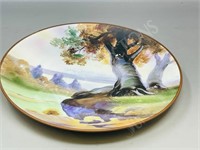 hand painted Nippon plate - 10" wide