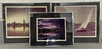 (A) 3 Framed Pictures 16 1/2 x 14 1/2” and 14