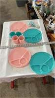Kids plastic dishes