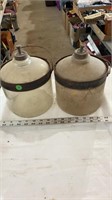 2 Antique kerosene stove fuel jar