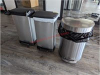 3 Trash Cans
