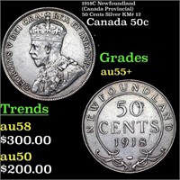 1918C Newfoundland (Canada Provincial) 50 Cents Si
