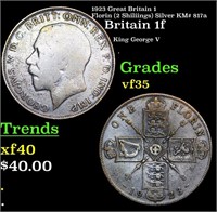 1923 Great Britain 1 Florin (2 Shiliings) Silver K
