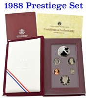 United States Mint 1988 Prestige Set, 7 Coins Insi
