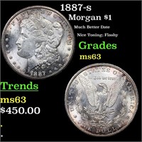1887-s Morgan Dollar $1 Graded ms63 By SEGS