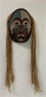 Wooden African Hand Painted Tribal Mask