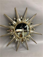 Starburst Faceted Wall Mirror 22"