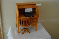 AG desk and typewriter
