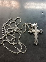 Stainless Steel Necklace with Cross Pendant