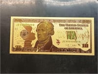 $10 Gold Foil Novelty Bank Note