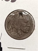 1935 Buffalo Nickel Damaged