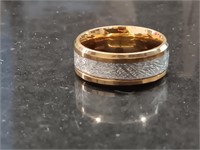 Size 8 Goldtone Stainless Steel Ring